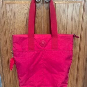Kipling Vibrant Red/Pink Tote Bag